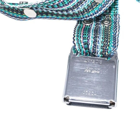 Vintage Green Striped Car-Seat-Buckle Belt - Picture 8 of 9